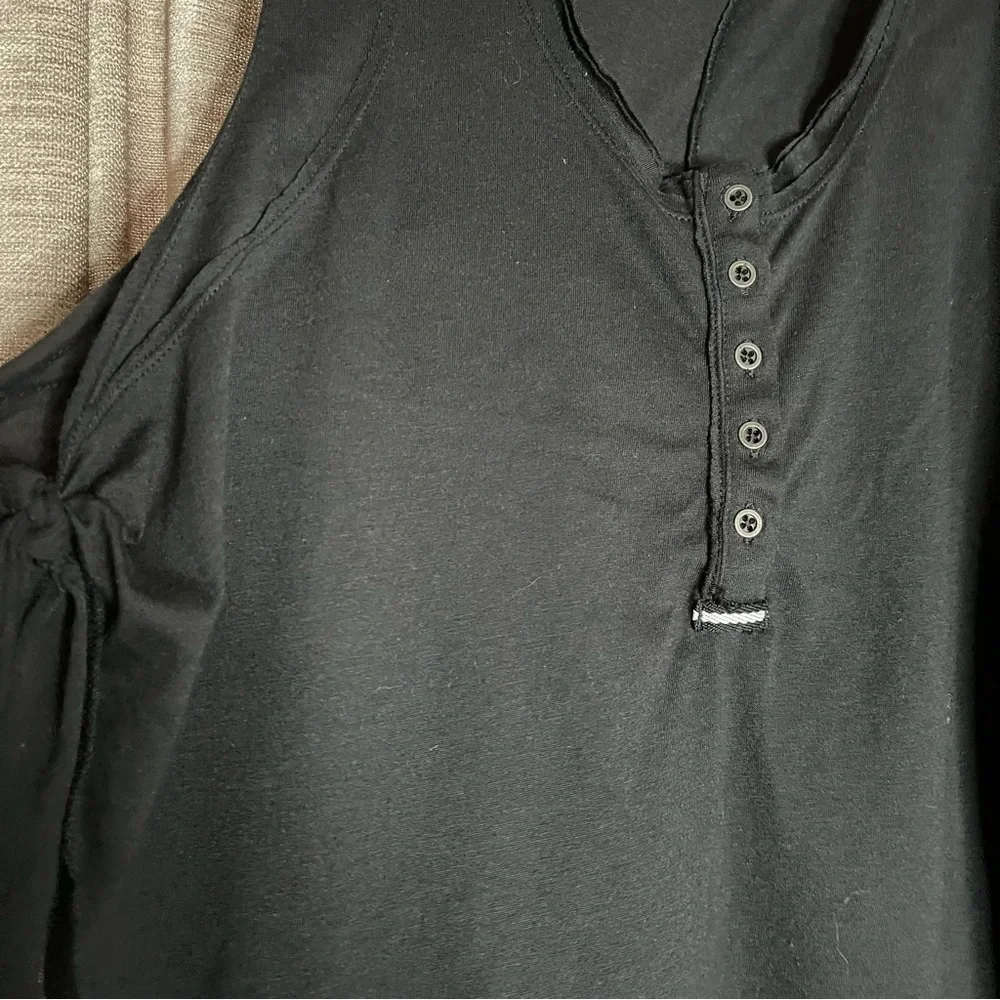 Free People Movement Black High Tide Cropped Sleeveless Top Size Small